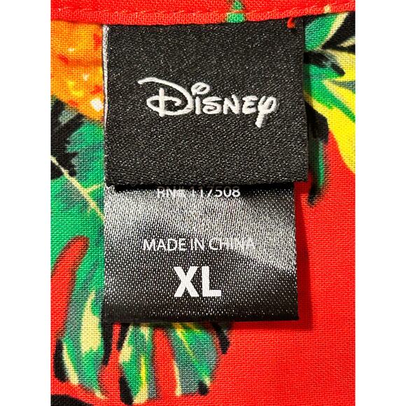 Disney Mickey Tropical Men’s Short Sleeve Shirt Size XL Excellent Condition - Picture 7 of 8